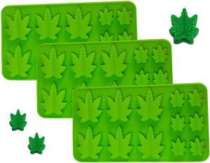 Silicone Brownies Hard Candy Edible leaf Mold Ice Cube Chocolate Soap Greenery Candle Tray Party maker Michigan Edibles buy edibles online