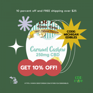 Caramel Cashew Infused Popcorn CBD Michigan coupon code