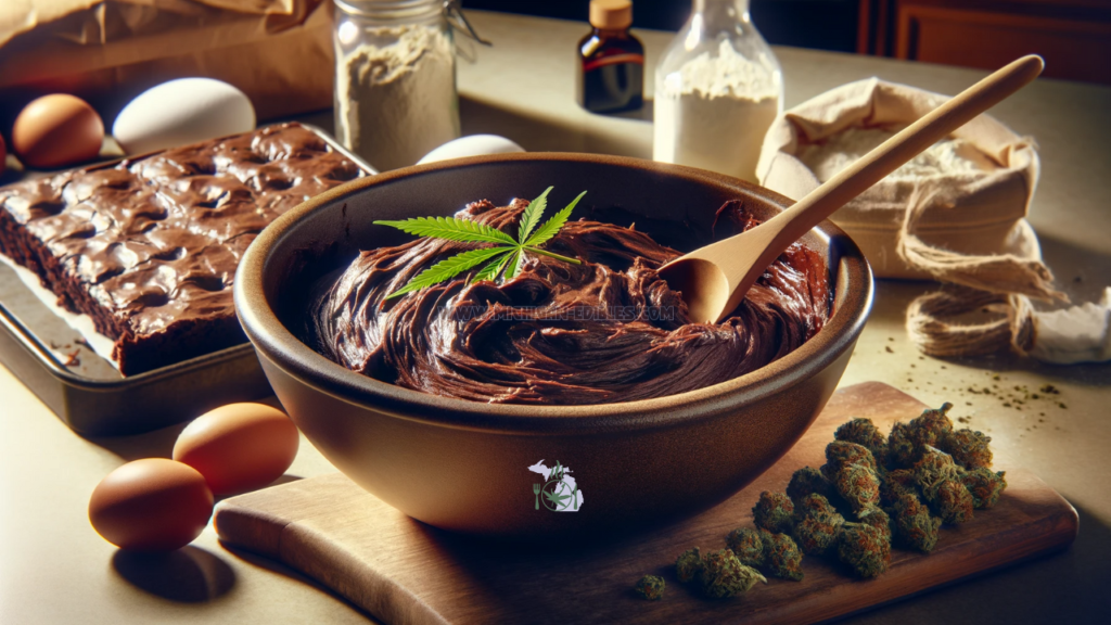 Cannabis Edible Brownie Batter www.michigan-edibles.com