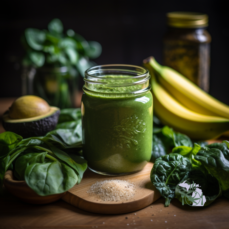 NOURISHING GREEN GODDESS CANNABIS-INFUSED SMOOTHIE