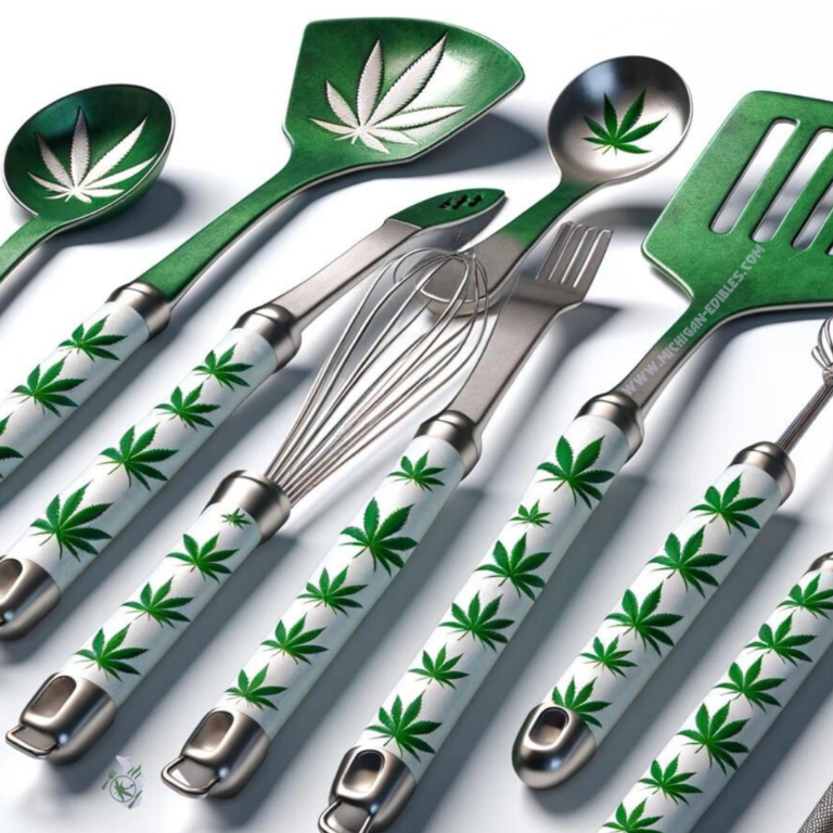 Marijuana Motif Utensil Set​ Michigan-edibles.com