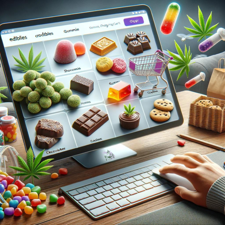 shopping online for edibles