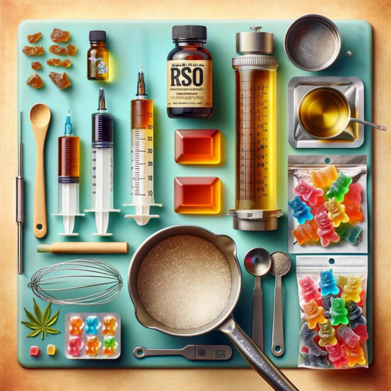 Ingredients and Tools Needed for Making RSO Gummies